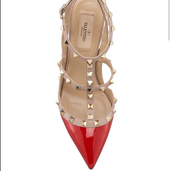 Valentino Garavani Red Rockstud Heels - Picture 5 of 11